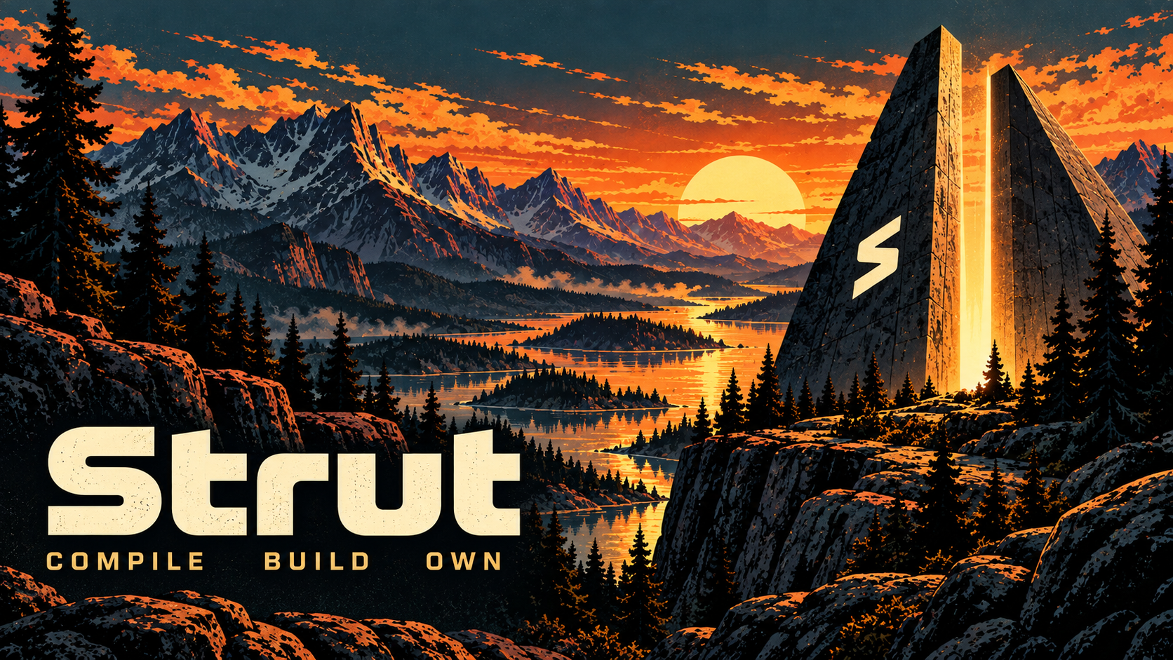 Strut banner